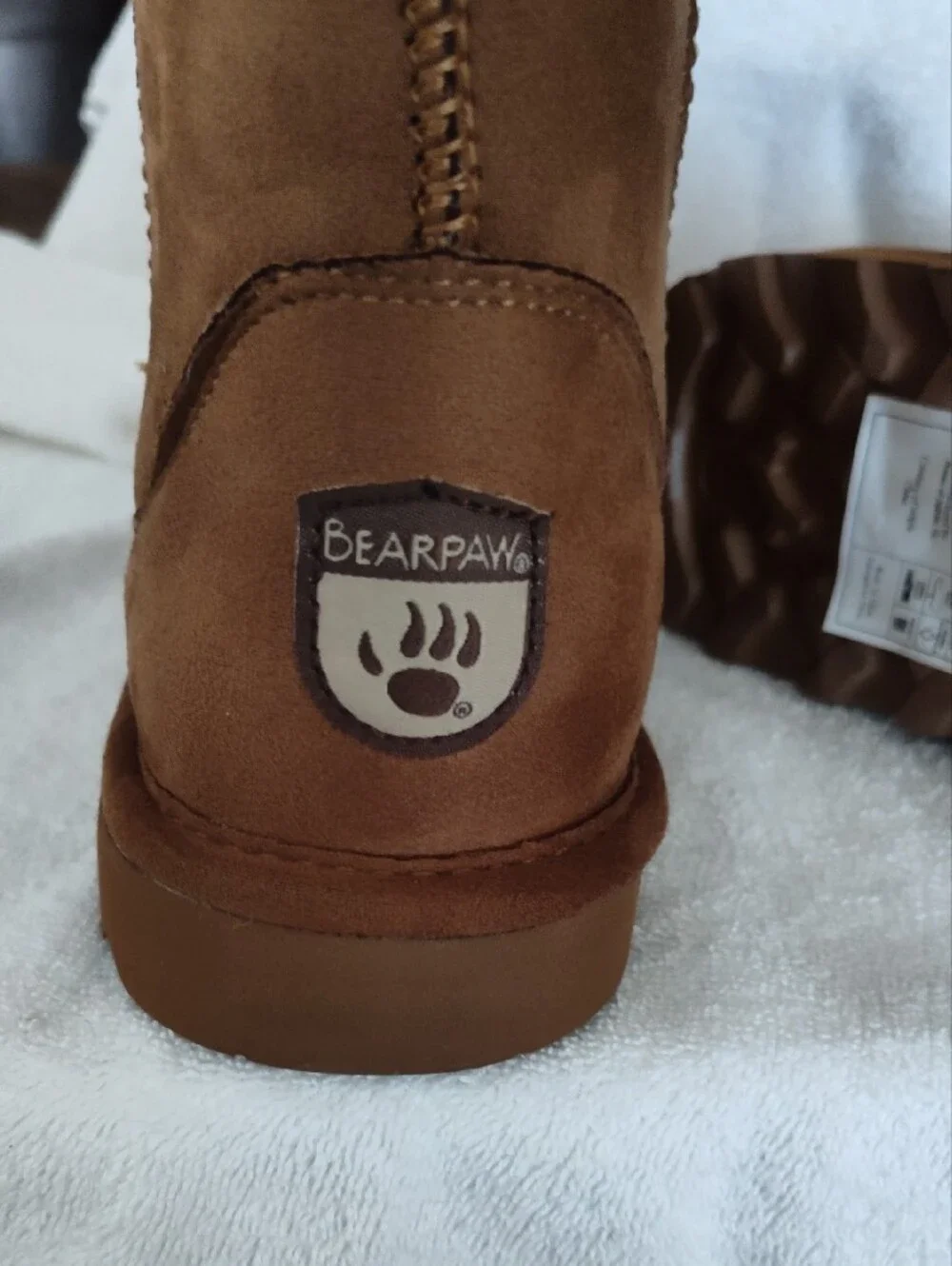 BearPaw Vegan Tall Winter Boots in Chestnut Brown Size 10